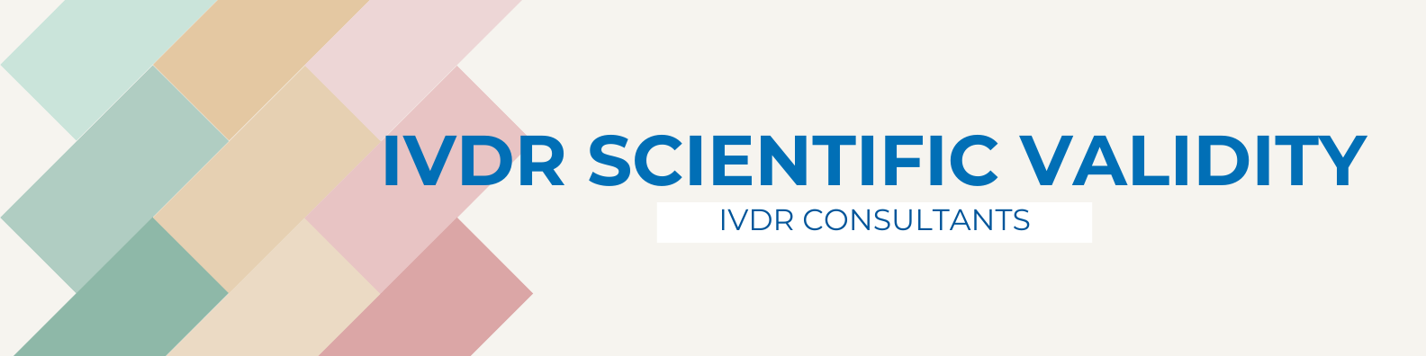 IVDR SCIENTIFIC VALIDITY