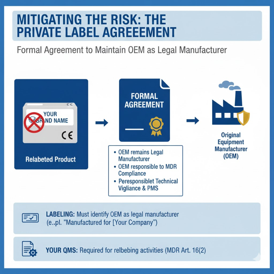 MITIGATING THE RISK: THE PRIVATE LABEL AGREEMENT Formal Agreement to Maintain OEM as Legal Manufacturer MITIGATING THE RISK: THE PRIVATE LABEL AGREEMENT Formal Agreement to Maintain OEM as Legal Manufacturer
