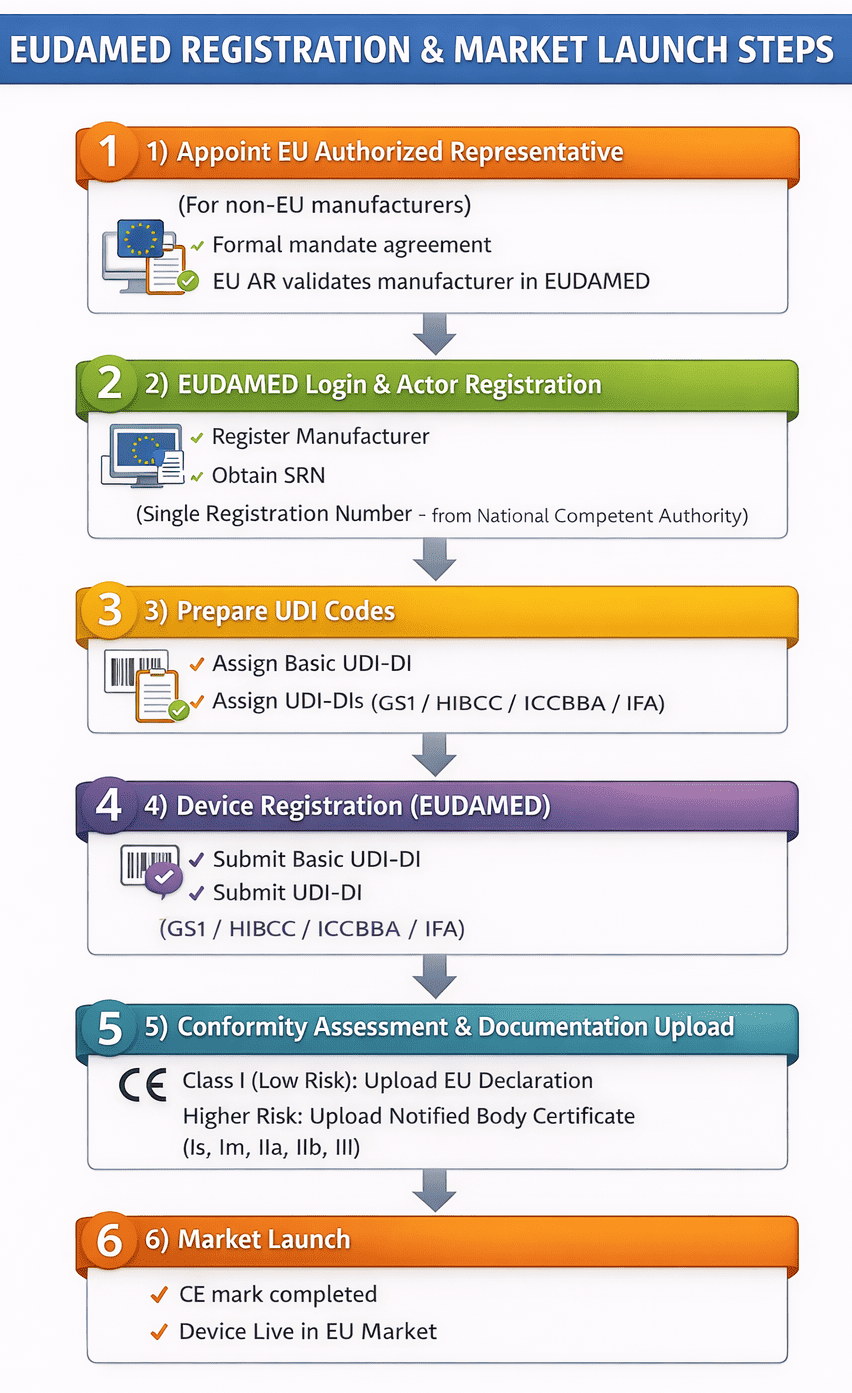 EUDAMED REGISTRATION STEPS EUDAMED REGISTRATION